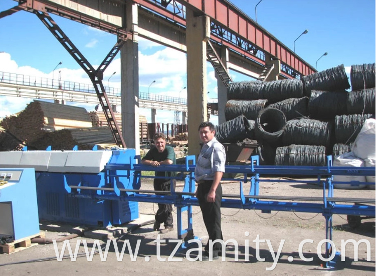 High speed 8-14mm rebar steel wire straightening and cutting machine